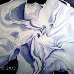 Pinwheel-Gardinia- 36 x 40 in mounted on canvas Private Collection of Artist