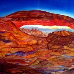 Mesa Arch Sunrise 18x24 In. Orig. $650 Mounted, limited edition print series of 30 are available