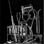 scratchboard art